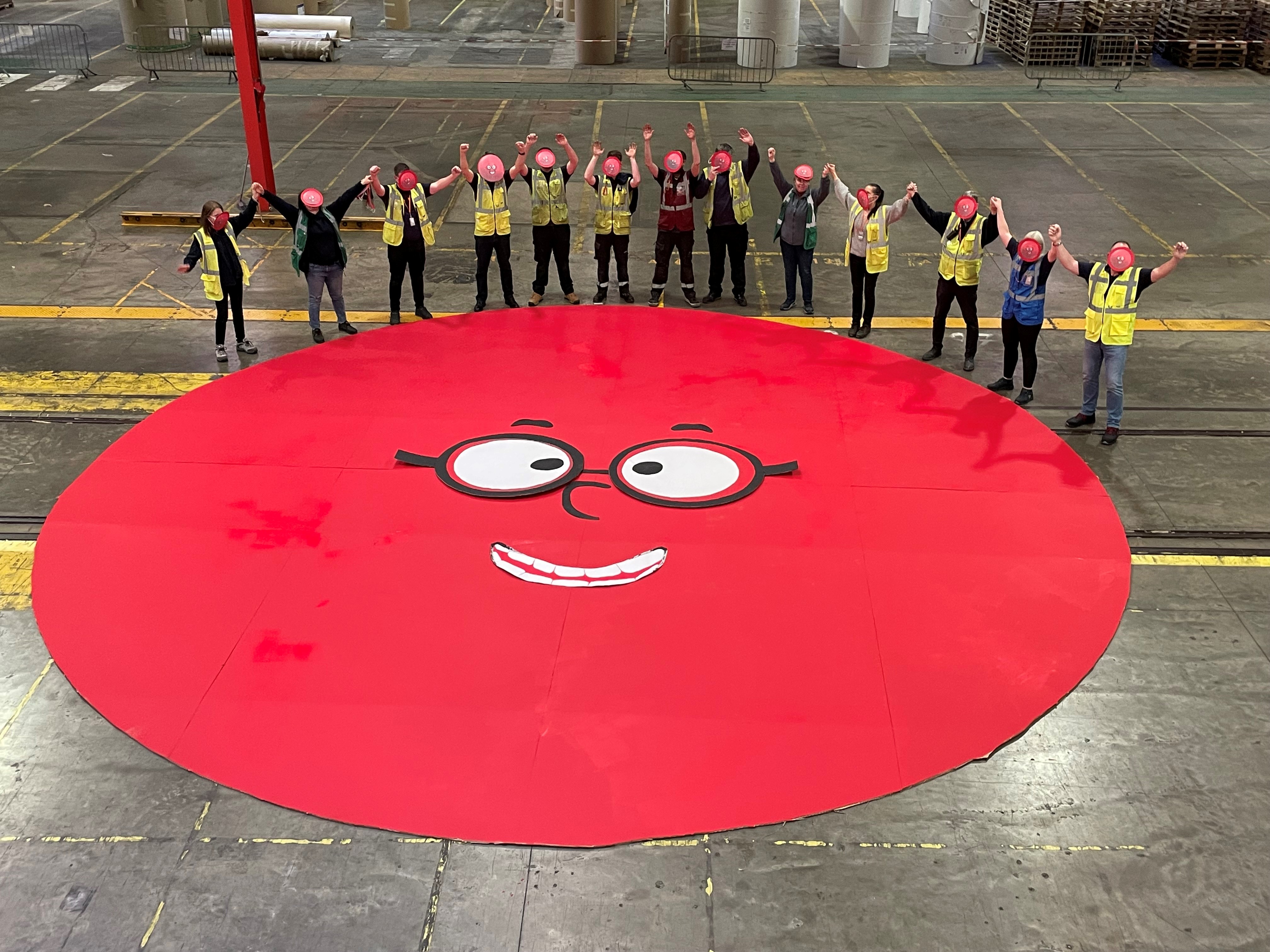 CorrBoard Raises Over £800 by Creating UK’s Largest Red Nose