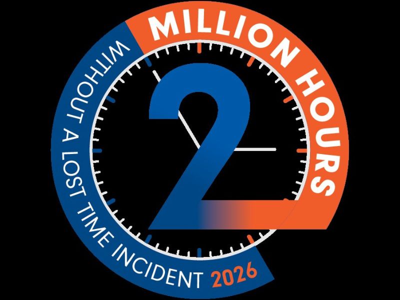 The two million hours logo
