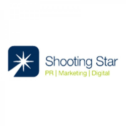 Shooting star square logo