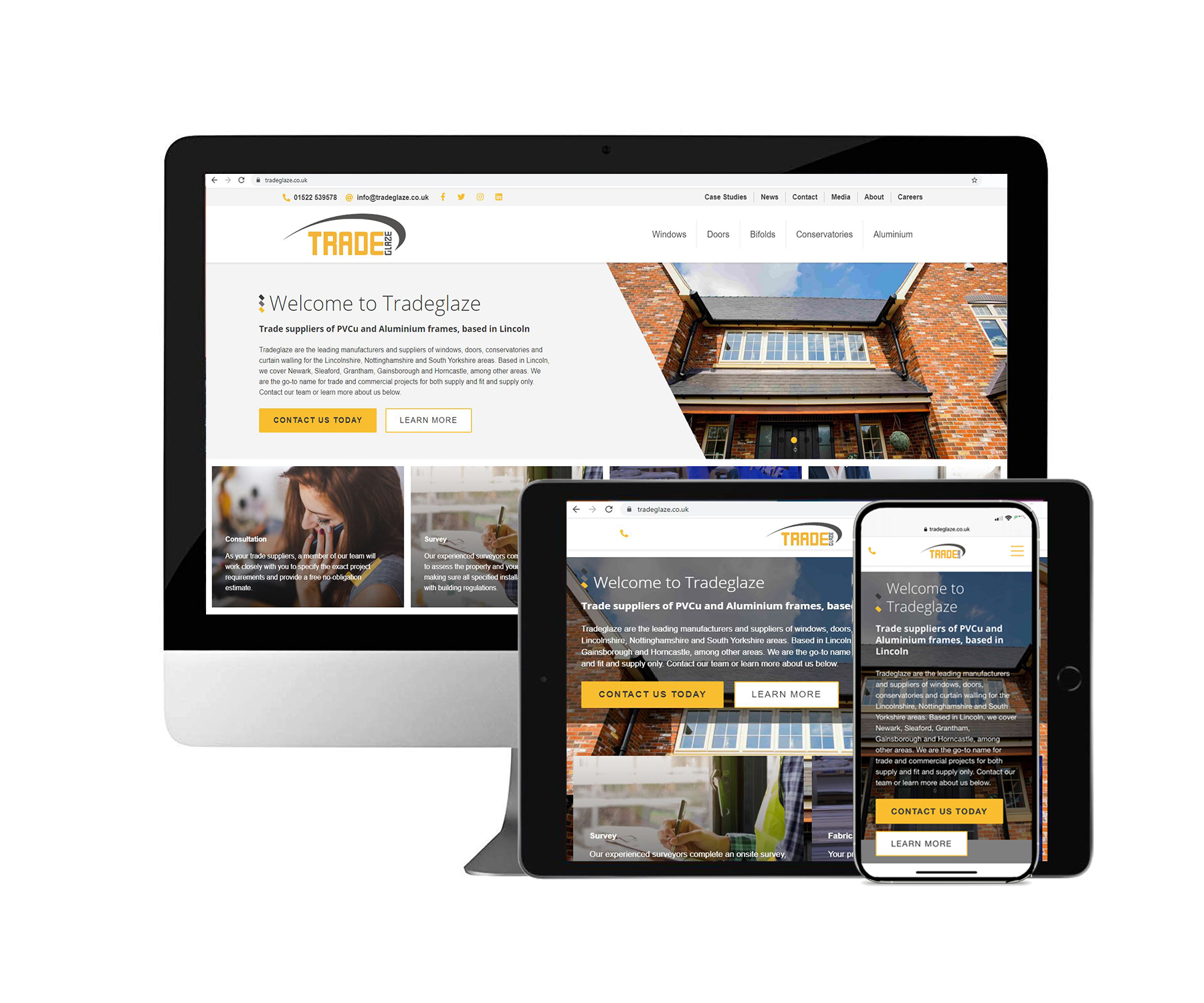 Tradeglaze new website image
