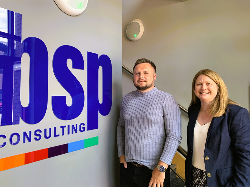 left to right Oliver McElroy and Jo Posnett from BSP Consulting